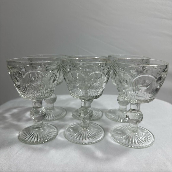 Vintage Bartlett Collins Cocktail Clean Goblets Set of 6. 4.75 inch. - Picture 5 of 10